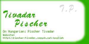 tivadar pischer business card